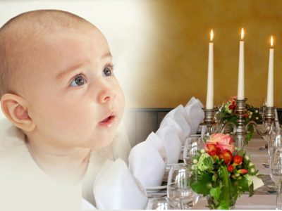 christening communion dinner room